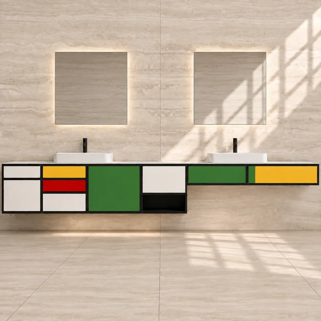 Travertine cream + Travertine cream